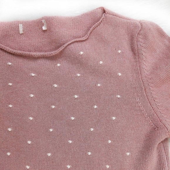 Pink wool and cashmere sweater - Picture 2 of 5